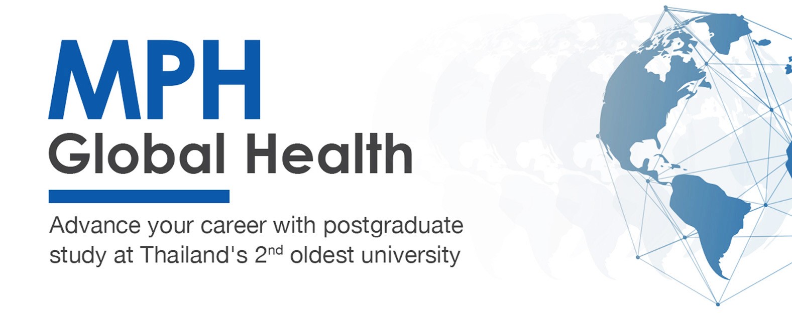 Poster of Master of Public Health in Global Health program at Thammasat University